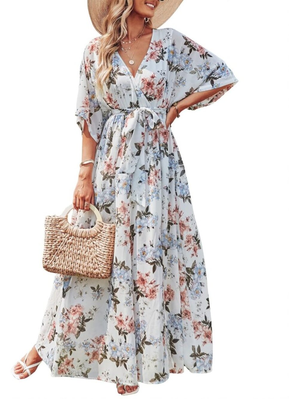 Boho Floral Maxi Dress for Women | Perfect Wedding Guest & Summer Style